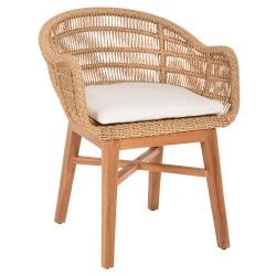 Rattan Chair with Cushion