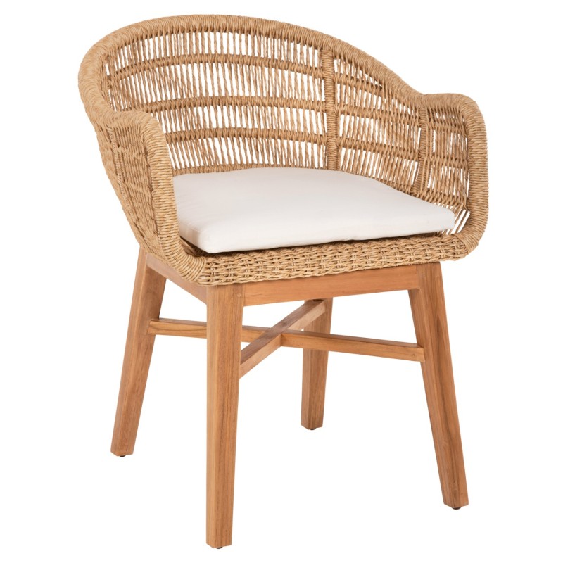 Rattan Chair with Cushion